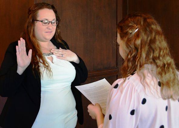Rachel West, a junior, business management major at WVU Potomac State College, was recently elected as the 2019-2020 national secretary for the American Collegiate Horseman’s Association. West, from Keyser, W.Va., was sworn in during the banquet on the fi