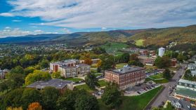 Aerial shot of WVU Potomac State College